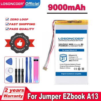 Аккумулятор LOSONCOER емкостью 9000 мАч для планшетного ПК-ноутбука Jumper EZbook A13, новые батарейки ~ В наличии