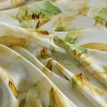Высококачественная однотонная хлопчатобумажная ткань из вискозы с цифровой печатью лезвий для пошива ткани для летних детских рубашек
