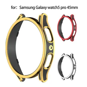 Защитный чехол для Samsung Gala-xy 5 Pro 45 мм Smartwatch PC Бампер Закаленные Чехлы Smartwatch Защитные Чехлы От падения