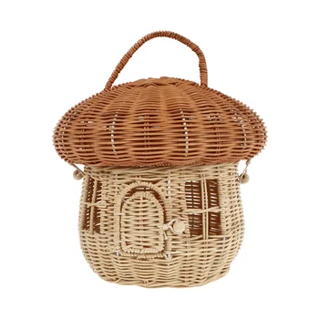корзина для пикника корзины для яиц плетеная корзина в форме гриба плетеный стол корзина для хранения деревенская корзина корзина для хранения в кемпинге для дома