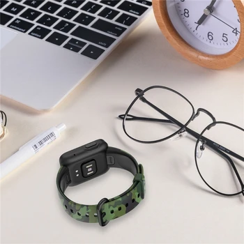 Силиконовый ремешок с принтом KX4A Подходит для умных часов Redmi Watch 2 Lite, ремешок-петля, браслет, заменяющий водонепроницаемый, защищающий от пота